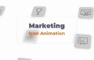 Marketing Icon Animation After Effects Template