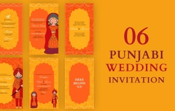 Punjabi Sikh Wedding Invitation After Effects Template
