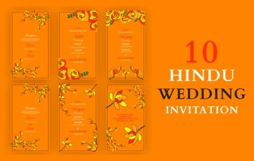 Simple Hindu Wedding Invitation After Effects Template