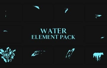 Water Element Pack After Effects Template 01