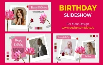 Birthday Bash Slideshow After Effects Templates
