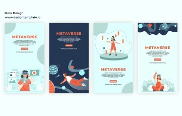 Metaverse Instagram Story After Effects Templates