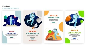 Space Animation Instagram Story After Effects Templates 02