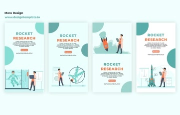 Rocket Research Instagram Story After Effects Templates