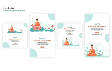 Buddha Purnima Instagram Story & Post After Effects Templates