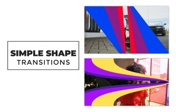 Simple Shape Transition Pack After Effects Template