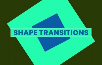 Rhombus Shape Transition Pack After Effects Template