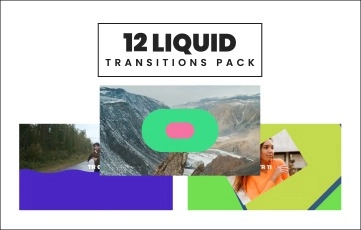12 Shape Transition Pack After Effects Template