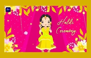 Haldi Ceremony Invitation Premiere Pro Template