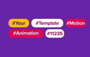 Broadcast Social Media Titles After Effects Template