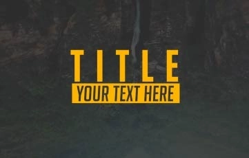 Dynamic Glitch Titles After Effects Template