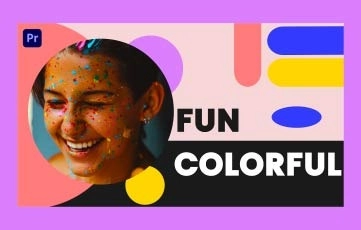 Fun Colorful Intro Premiere Pro Template