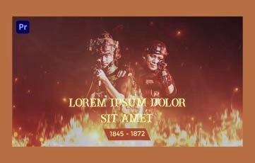Fire Historical Slideshow Premiere Pro Template