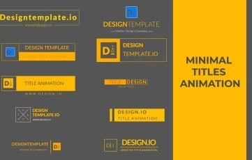 Minimal Titles Collection After Effects Template