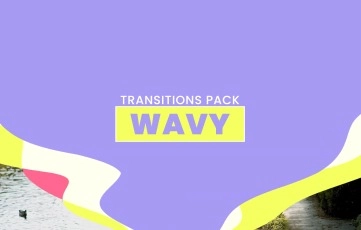 Wavy Transition Pack After Effects Template