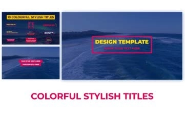 Colorful Stylish Titles After Effects Template