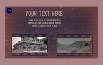 Historical Timeline Slideshow Premiere Pro Template