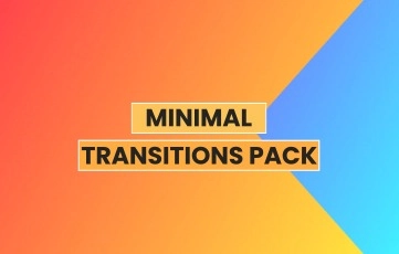 Minimal Transitions Pack After Effects Template