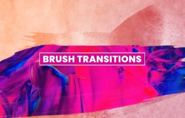 Get Brush Transitions Pack After Effects Template