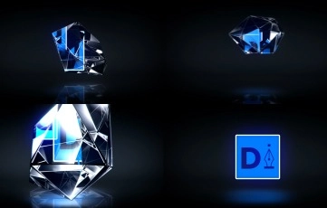 Unique Glass Logo Reveal After Effects Template