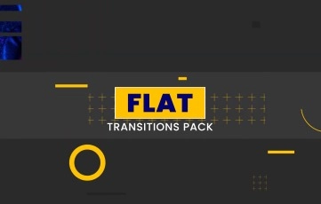 Flat Transition Pack After Effects Template