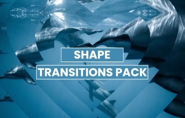 Best Stylish Shape Transition Pack After Effects Template