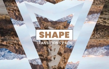 Editable Shape Transition Pack After Effects Template