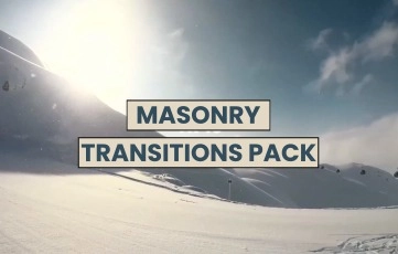 New Masonry Transition Pack After Effects Template