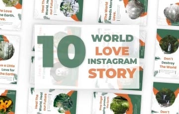 World loves Instagram Stories After Effects Template