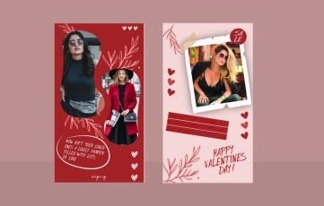 Valentines Day Sales Instagram Story After Effects Template