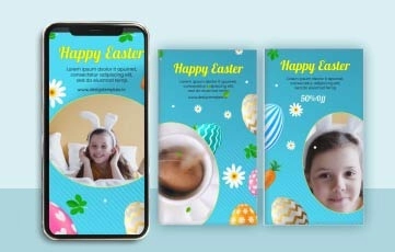 Easter Egg Instagram Story After Effects Template
