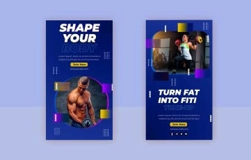 Workout Instagram Story After Effects Template