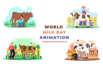 World Milk Day After Effects Template