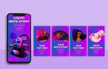 Liquid Instagram Story After Effects Template