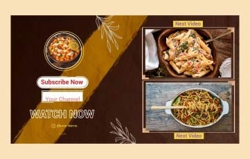 India Food YouTube End Screen After Effects Template
