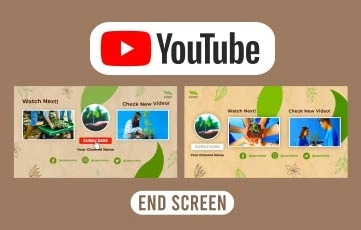 World Environment YouTube End Screen After Effects Template