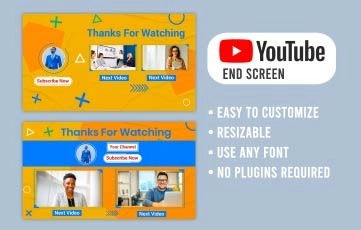 Creative Business Solutions YouTube End Screen After Effects Template