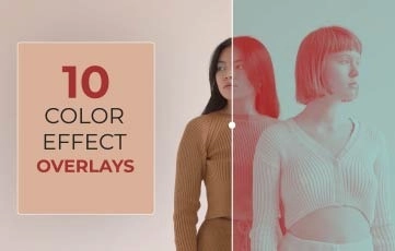 Color Effect Overlays After Effects template