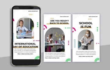 Back School Templates After Effects Instagram Stories
