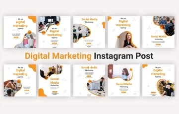 Digital Marketing Agency Instagram Post After Effects Template