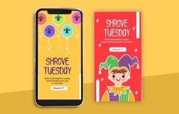 Shrove Tuesday Instagram Stories After Effects Template