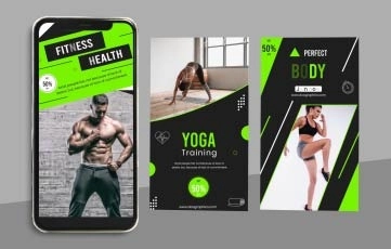 After Effects Fitness Sports Gym Instagram Story