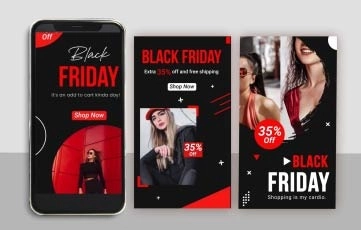 Black Friday Sale After Effects Instagram Story Pack
