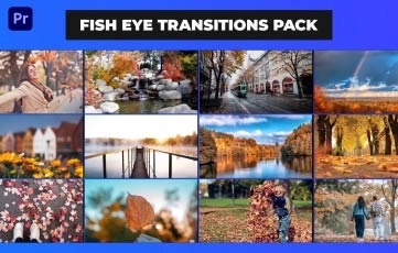Premiere Pro Template Fish Eye Transitions Pack