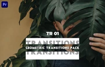 Geometric Transitions Pack Premiere Pro Template