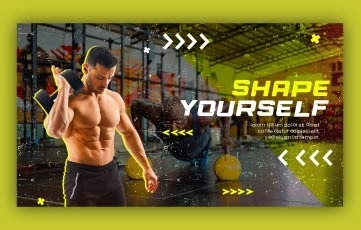 After Effects Template Fitness Slideshow