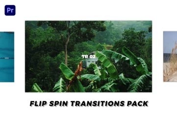 Flip Spin Transitions Pack Premiere Pro Template