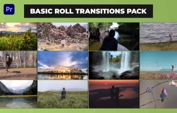 Premiere Pro Basic Roll Transitions Pack