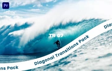 Diagonal Transitions Pack Premiere Pro Template
