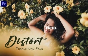 Distort Transitions Pack Premiere Pro Template